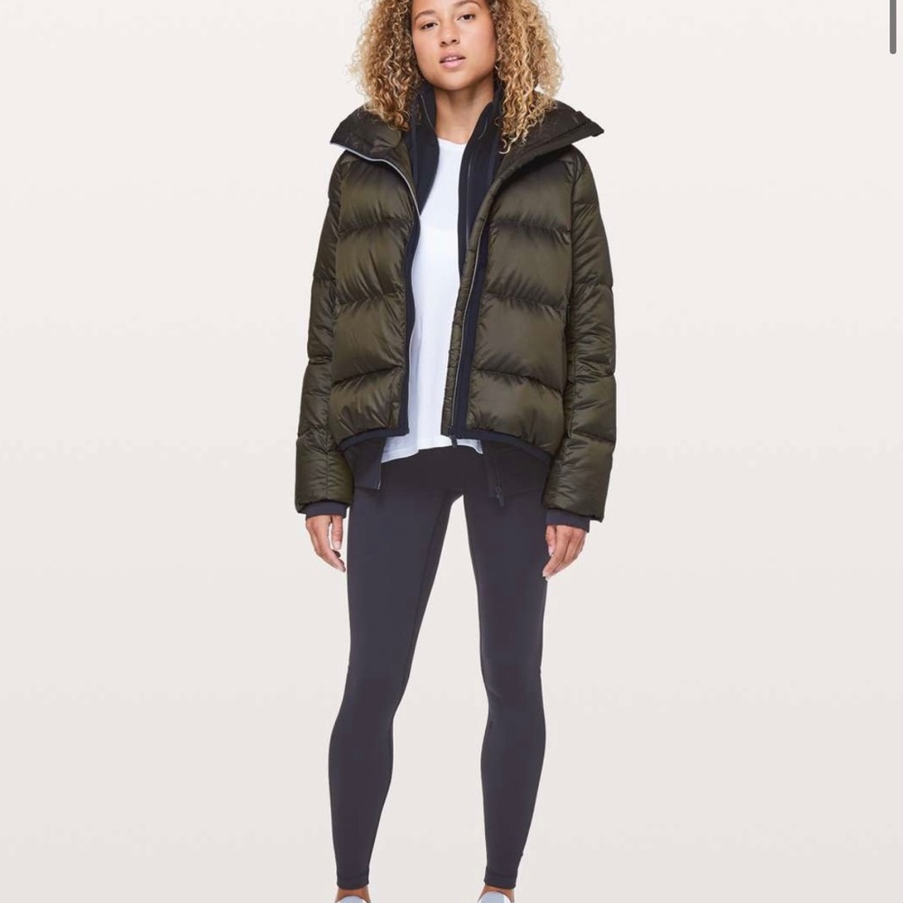 Lululemon Cloudscape Coat Size 10 Olive